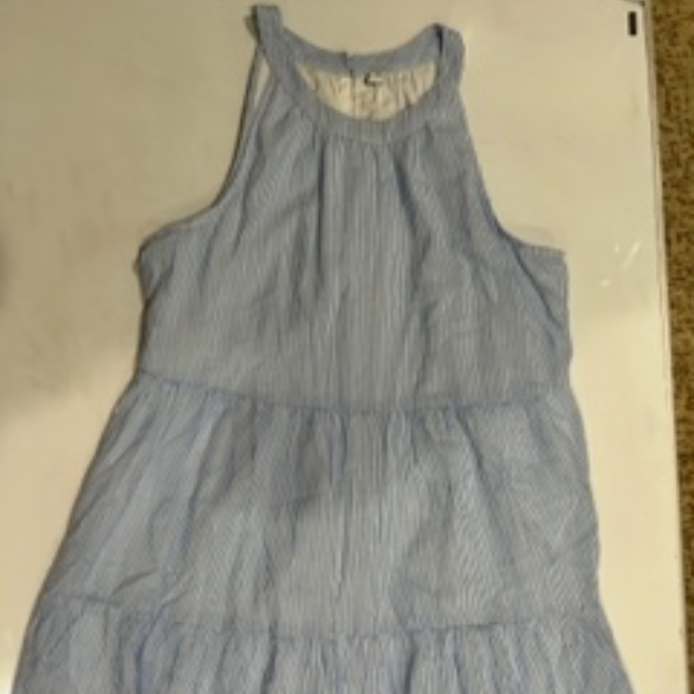 Old Navy Dress - Size L - Blue and White Stripes